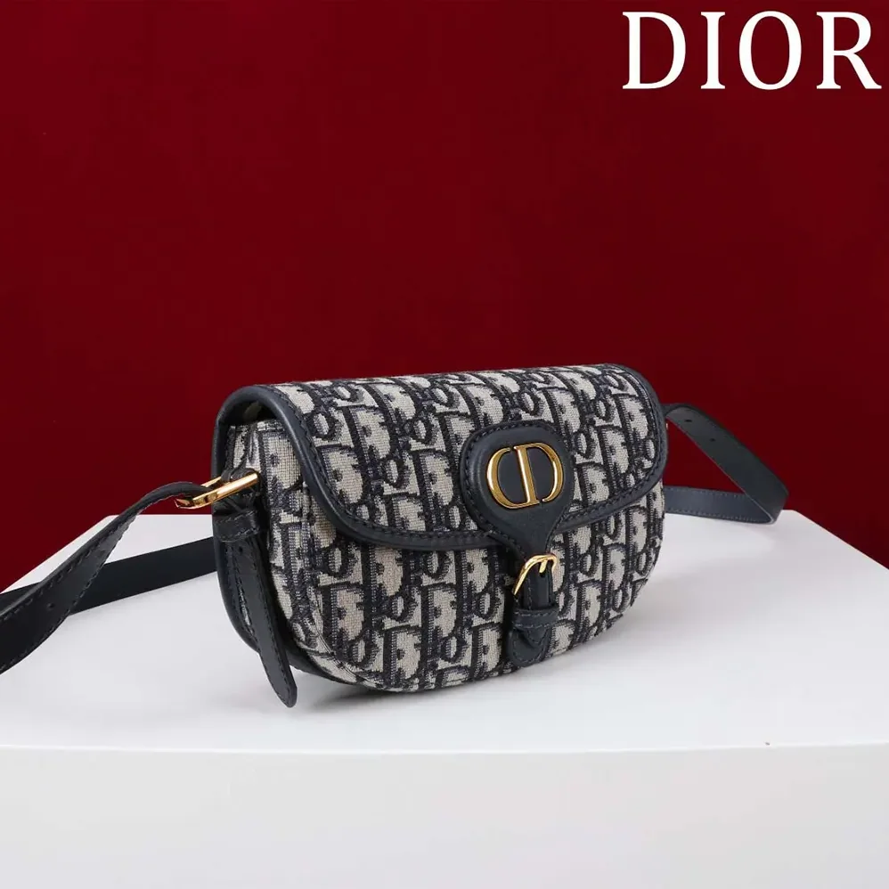 Dior Bobby East-West Bag Blue Dior Oblique Jacquard for Women