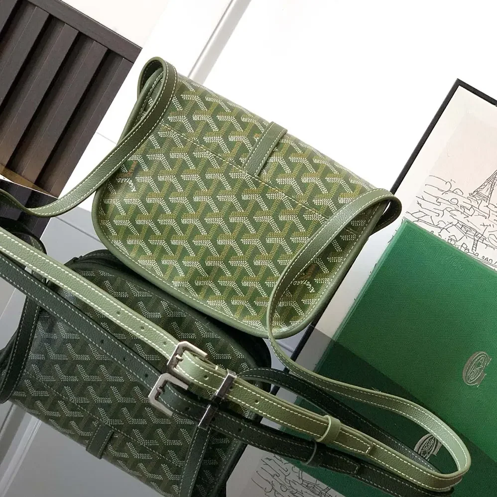 Goyard Belvedere PM Bag for Unisex in Green Goyard Belvedere PM Bag for Unisex in Green