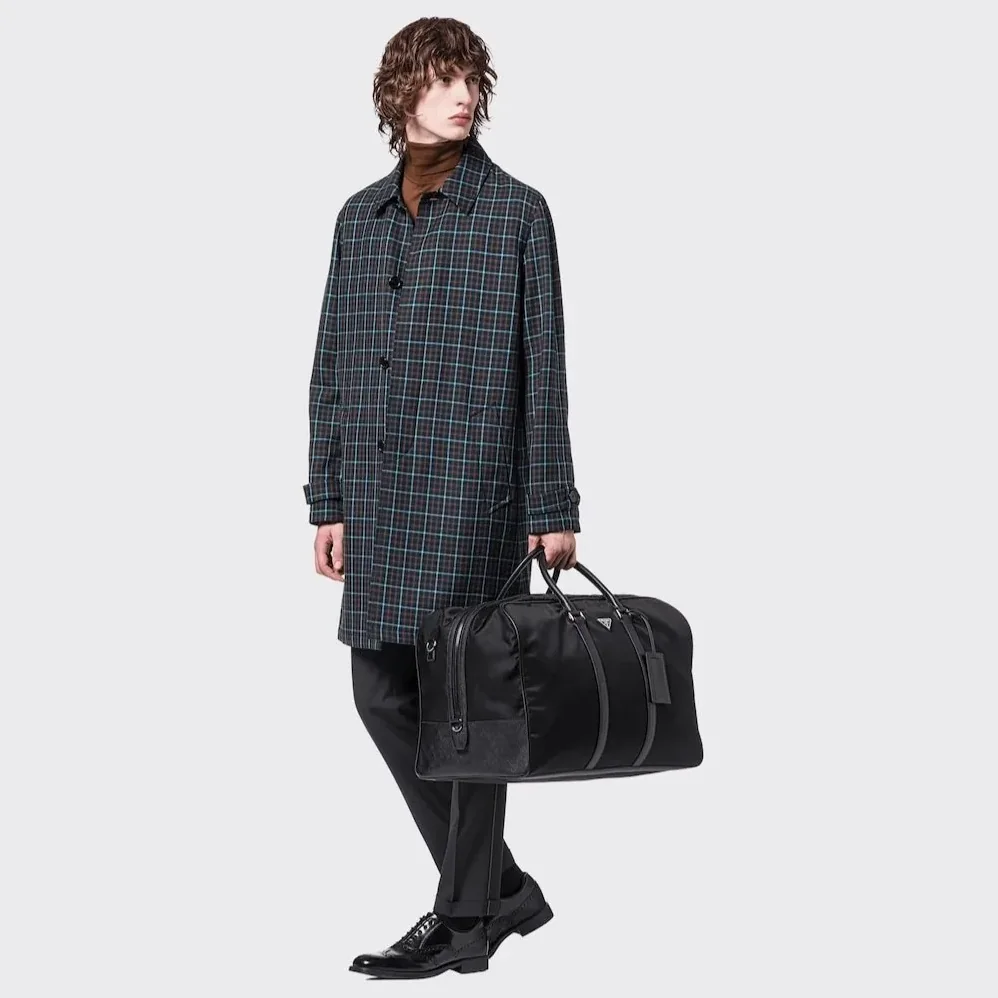Prada Re-Nylon And Leather Duffle Bag / 2VC013_2DMH_F0002_V_SOO Prada Re-Nylon And Leather Duffle Bag / 2VC013_2DMH_F0002_V_SOO