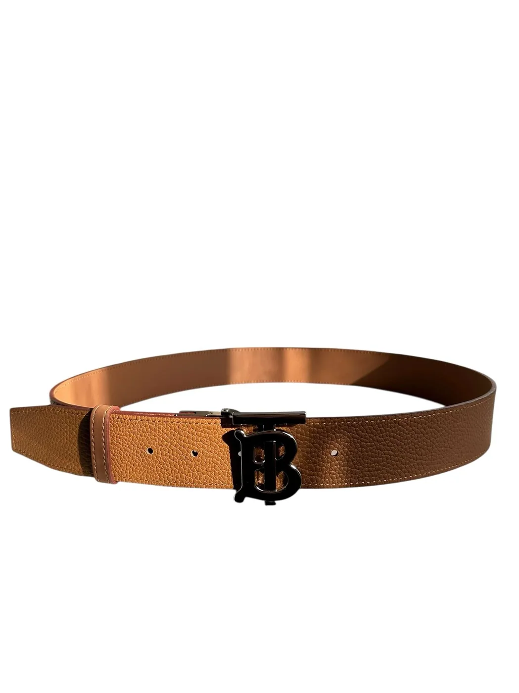 TB Brown Motif Leather Belt