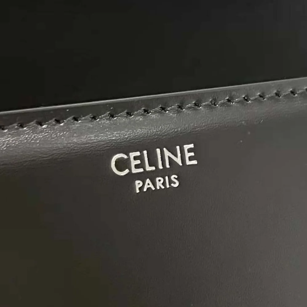 Celine Teen Triomphe Bag in Shiny Calfskin for Women Celine Teen Triomphe Bag in Shiny Calfskin for Women