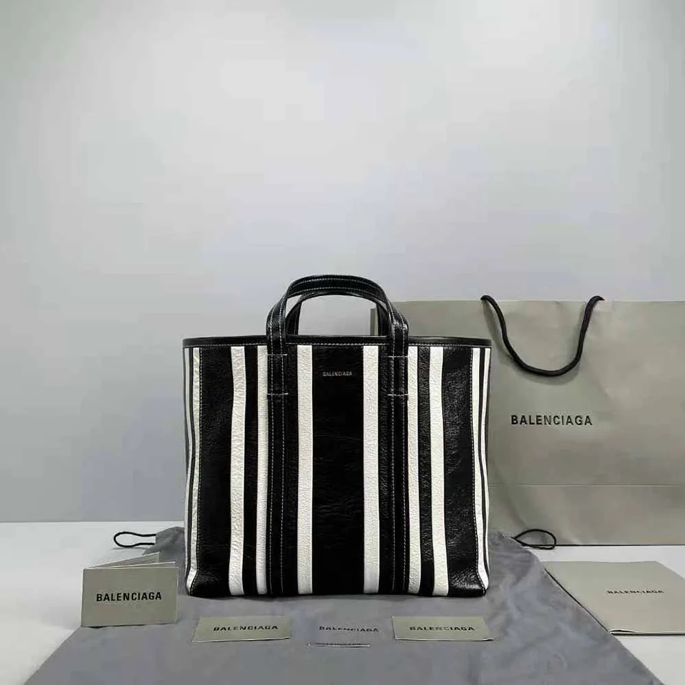 Balenciaga Barbes Medium East-West Shopper Bag for Women in Black Balenciaga Barbes Medium East-West Shopper Bag for Women in Black