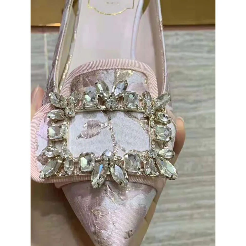 Roger Vivier Broche Vivier Sling Back Pumps for Women in Sandy