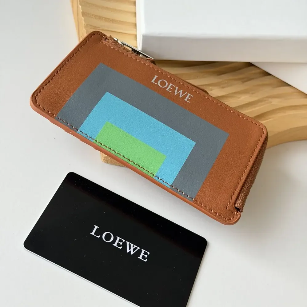 Loewe Coin Cardholder in Nappa Calfskin for Unisex in Brown Loewe Coin Cardholder in Nappa Calfskin for Unisex in Brown