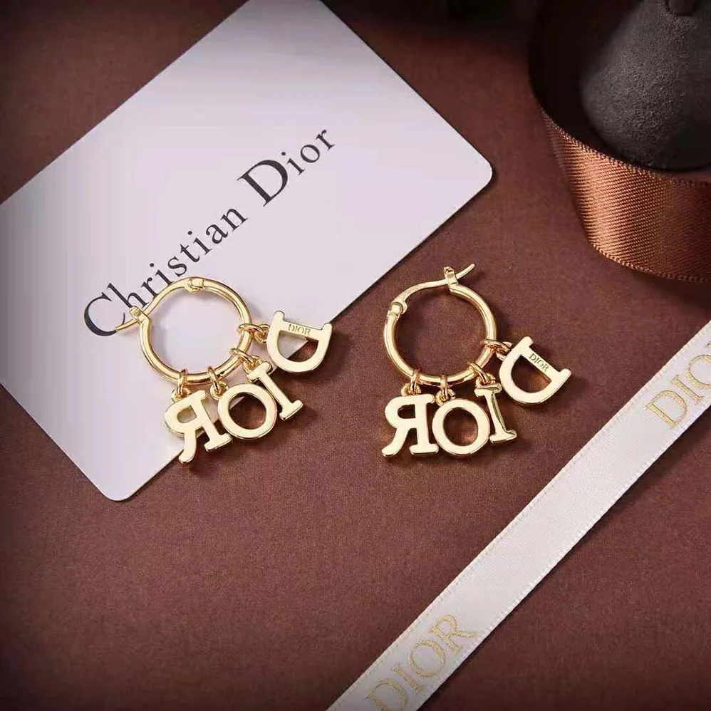 Dior Dio(r)evolution Earrings Gold-Finish Metal and Multicolor Crystals for Women