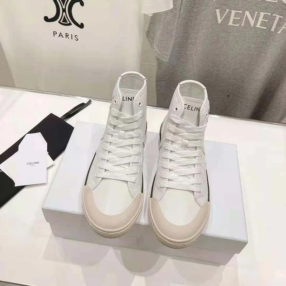 Celine As-02 Mid Low Lace-up Celine Alan Sneakers with Triomphe Patch in Calfskin for Unisex Celine As-02 Mid Low Lace-up Celine Alan Sneakers with Triomphe Patch in Calfskin for Unisex