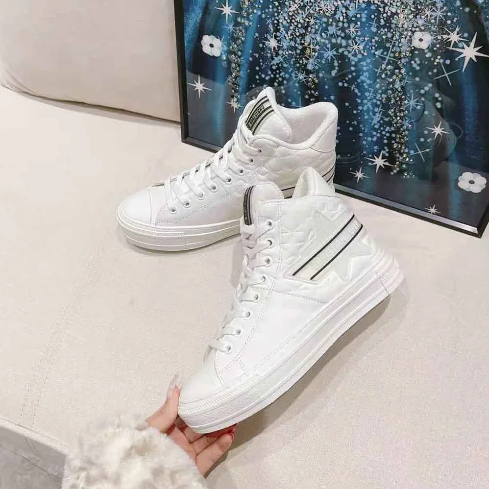 Dior Walk N Dior Star Sneaker White Dior Etoile Embossed Lambskin and Calfskin for Women