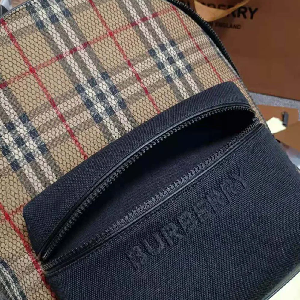 Burberry Check and Mesh Backpack for Women