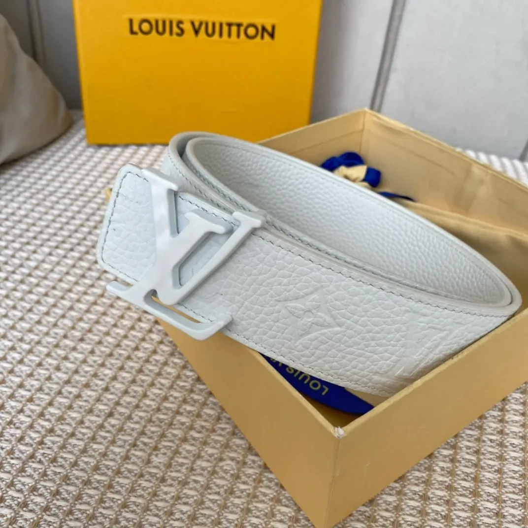Louis Vuitton Iconic Reversible LV Belt White LV for Women Louis Vuitton Iconic Reversible LV Belt White LV for Women