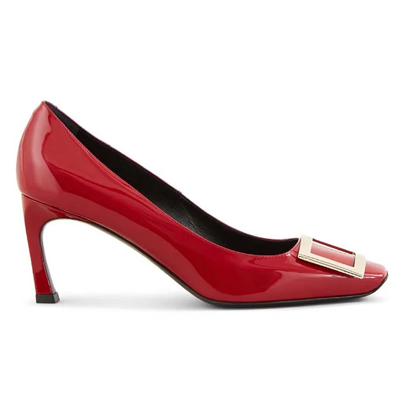 Roger Vivier Belle Vivier Trompette Pumps Patent Leather for Women in Red Roger Vivier Belle Vivier Trompette Pumps Patent Leather for Women in Red