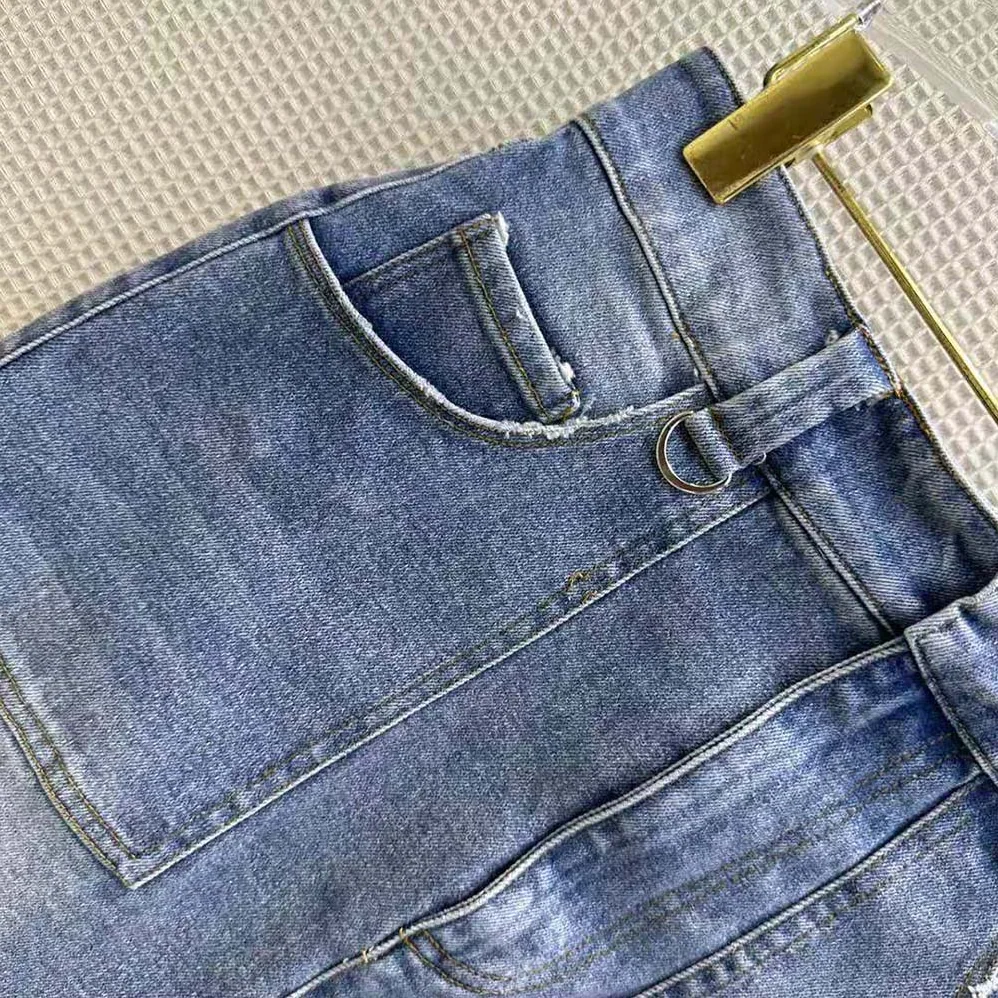 Fendi Blue Denim Skirt with a Medium for Women in Low Waistline