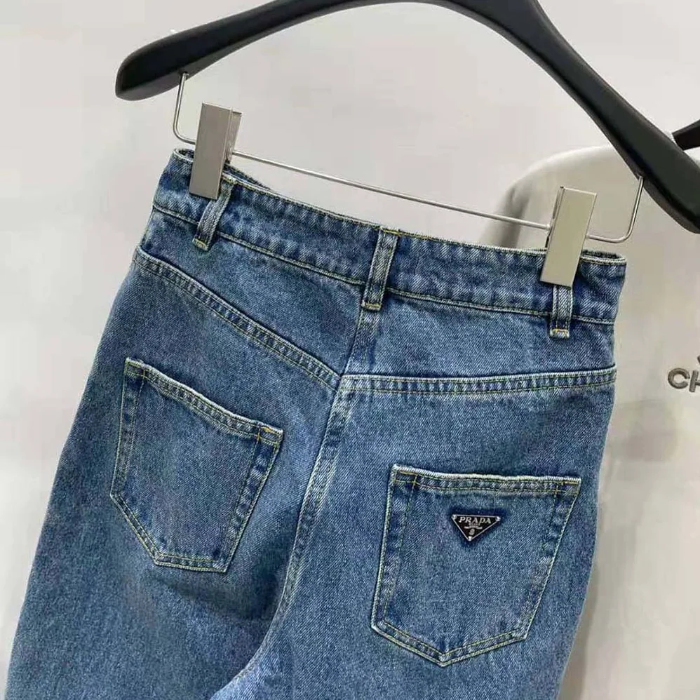 Prada Five-pocket Denim Jeans for Women in Navy