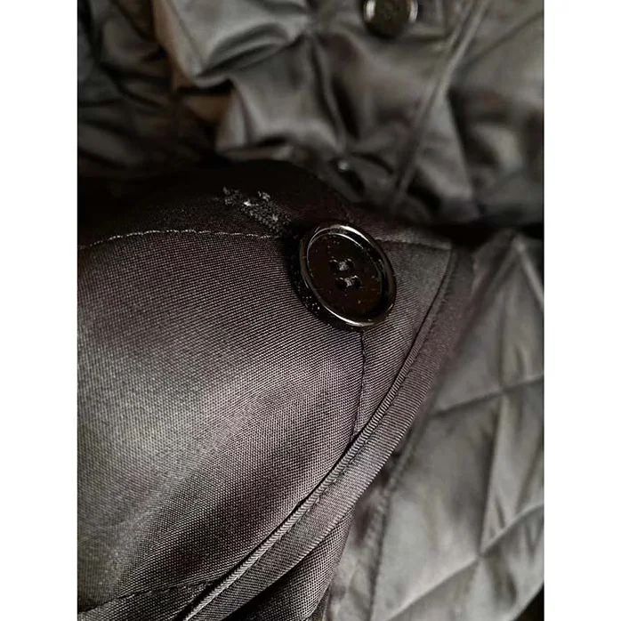 Burberry BBR Black Diamond Quilted Thermoregulated Jacket for Women