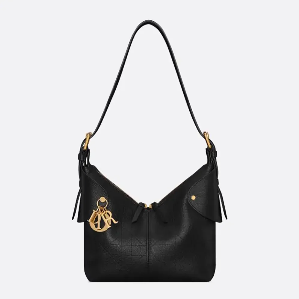 Dior Small Dior Voyage Bag Black Flat Macrocannage Grained Calfskin for Women Dior Small Dior Voyage Bag Black Flat Macrocannage Grained Calfskin for Women