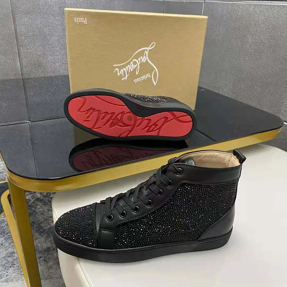 Christian Louboutin Louis Strass for Men in Black