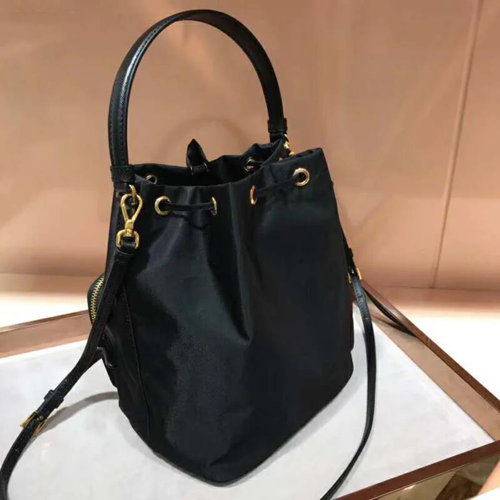 Prada Nylon Shoulder Bag for Women in Black Prada Nylon Shoulder Bag for Women in Black
