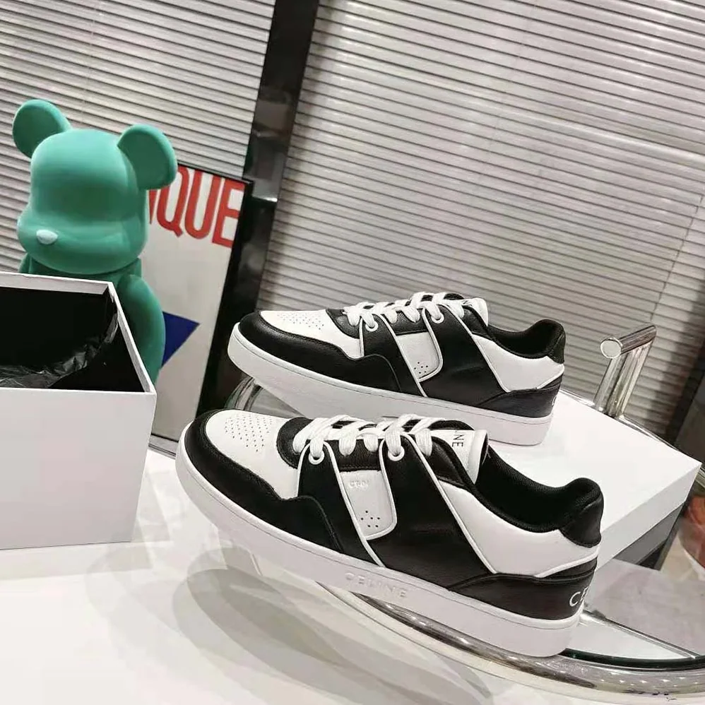 Celine CT-04 Celine Trainer Low Lace-up Sneaker in Calfskin for Men in Black Celine CT-04 Celine Trainer Low Lace-up Sneaker in Calfskin for Men in Black