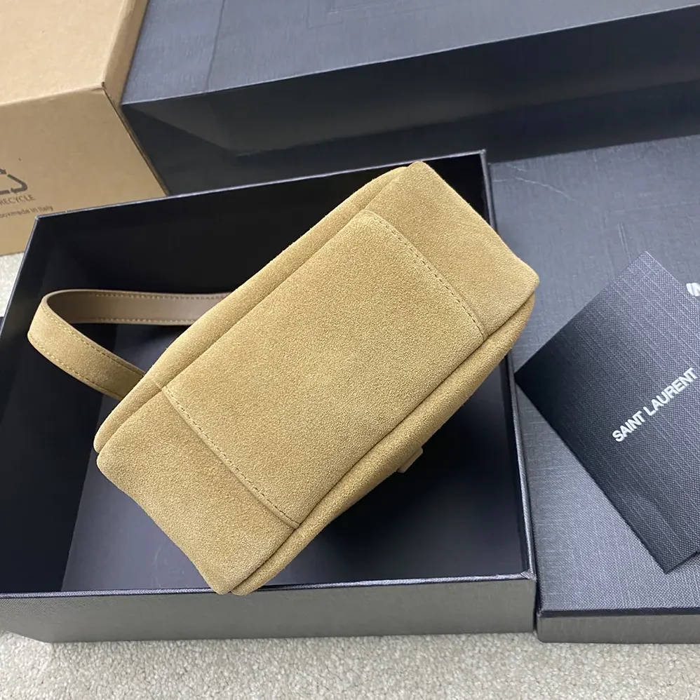 Saint Laurent YSL Le 5 à 7 Supple Baby in Suede for Women