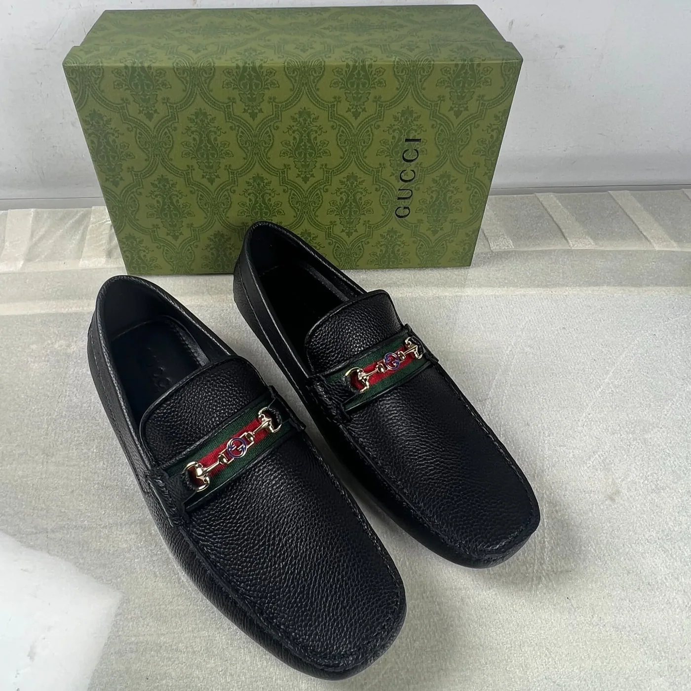 Gucci Loafers With Web Details Black
