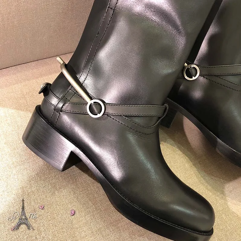Dior Shoes Diorider Calfskin Leather Biker Boot 45 Heel Hight for Women in Black Dior Shoes Diorider Calfskin Leather Biker Boot 45 Heel Hight for Women in Black