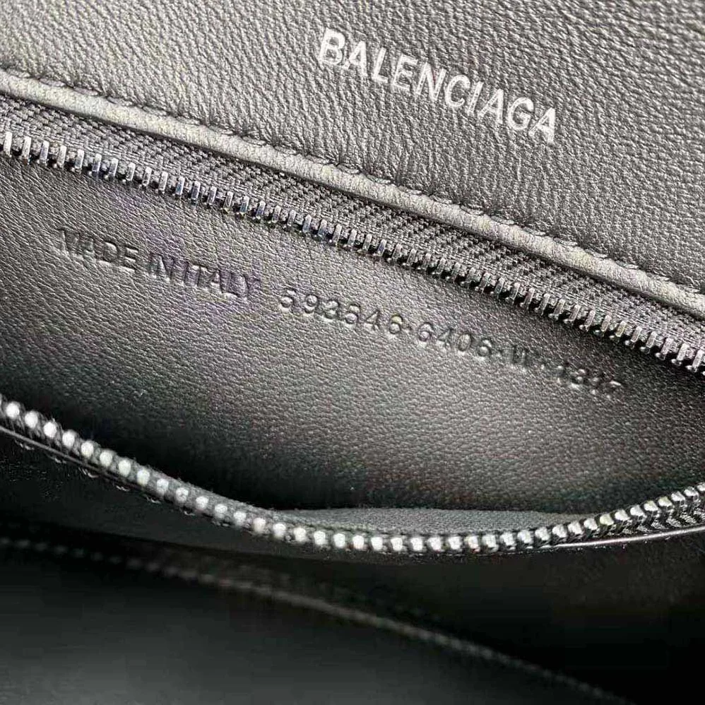 Balenciaga Hourglass Small Top Handle Bag for Women in Black
