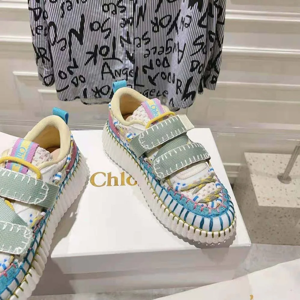 Chloe Nama Slip-on Sneaker for Women in Blue Chloe Nama Slip-on Sneaker for Women in Blue