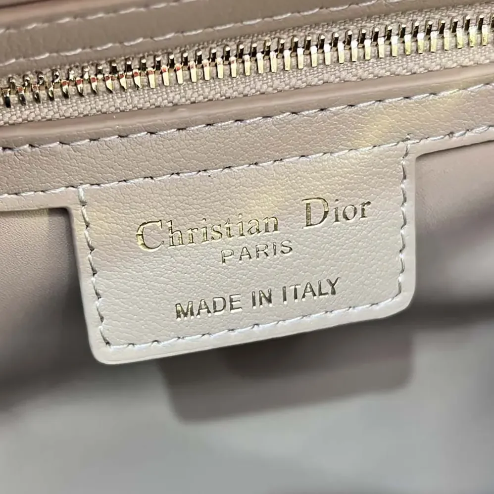 Dior Groove 25 Bag Biscuit Macrocannage Calfskin for Women Dior Groove 25 Bag Biscuit Macrocannage Calfskin for Women