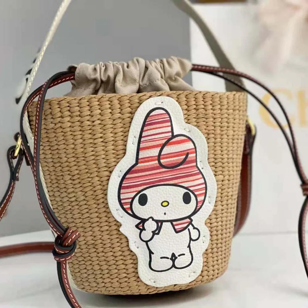 Chloe My Melody for Chloé Small Woody Basket for Women Chloe My Melody for Chloé Small Woody Basket for Women