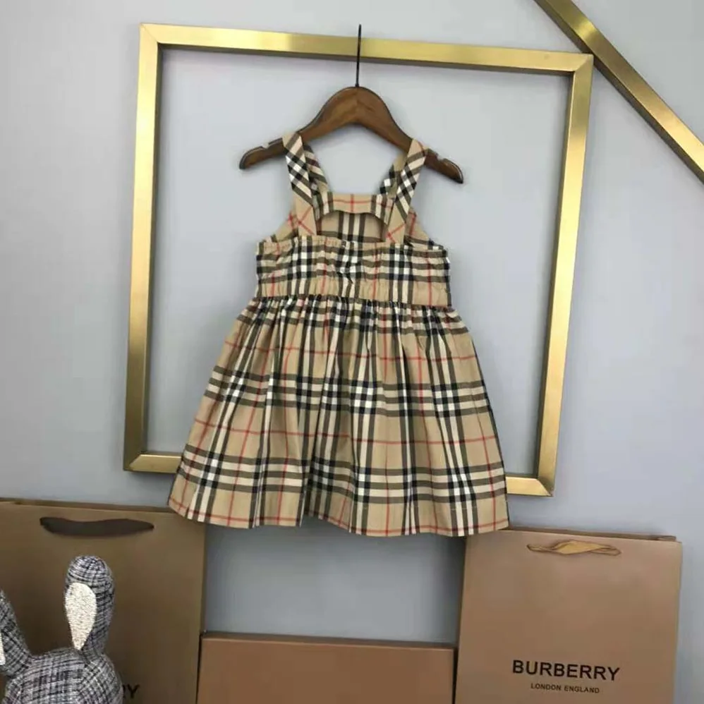 Burberry Girls' Vintage Check Stretch Cotton Top