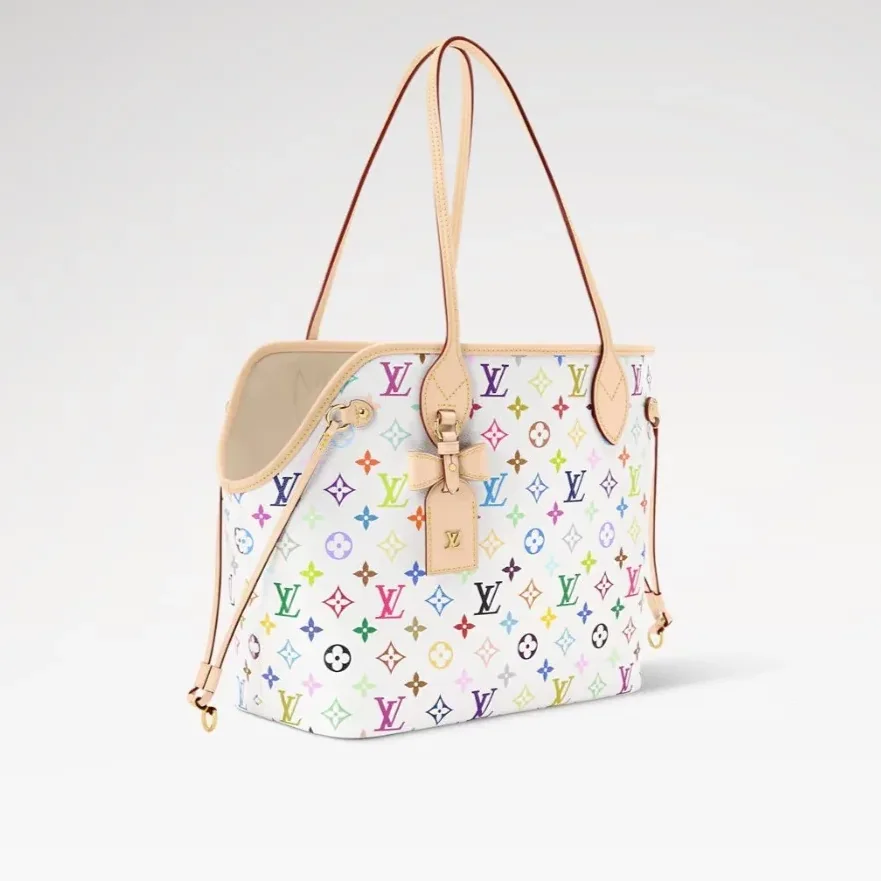 Louis Vuitton LV x TM Neverwoof Tote Bag in Multicolored Gold Hardware