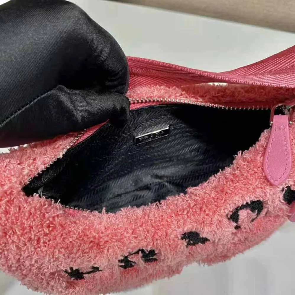 Prada Re-Edition 2000 Terry Mini-Bag for Women in Pink
