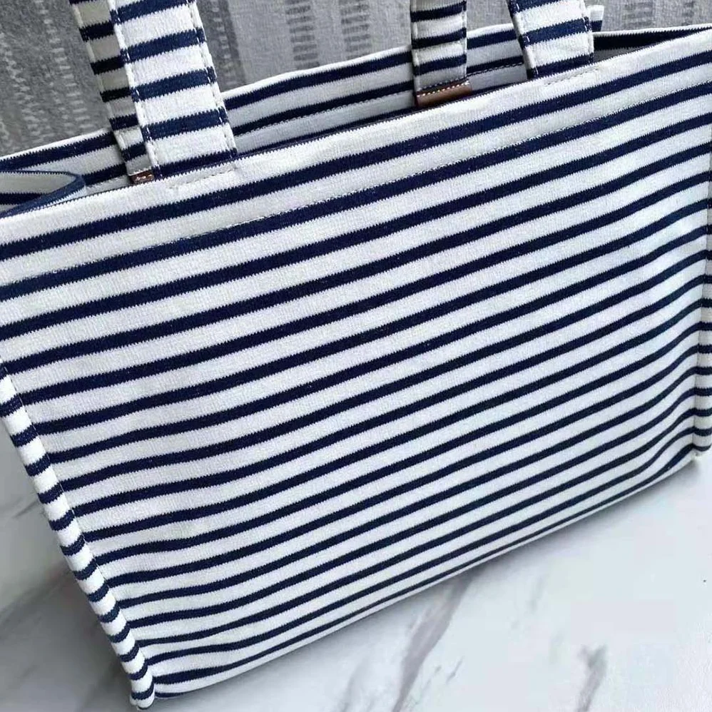 Celine Large Cabas Thais in Striped Textile for Women Celine Large Cabas Thais in Striped Textile for Women