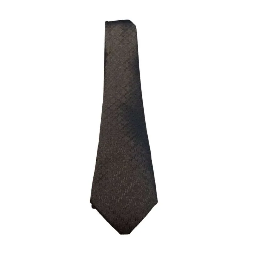Hermes Faconnee H Tie Black Hermes Faconnee H Tie Black