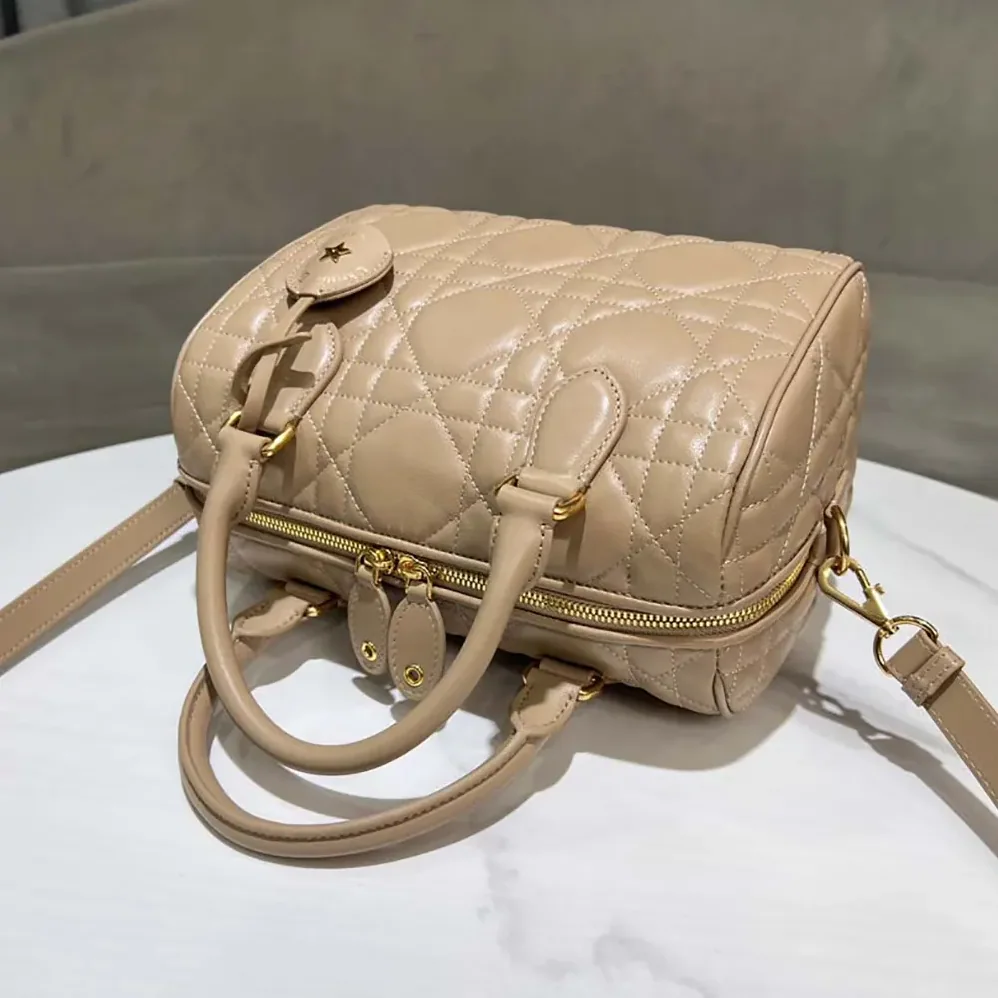 Dior Groove 25 Bag Biscuit Macrocannage Calfskin for Women Dior Groove 25 Bag Biscuit Macrocannage Calfskin for Women