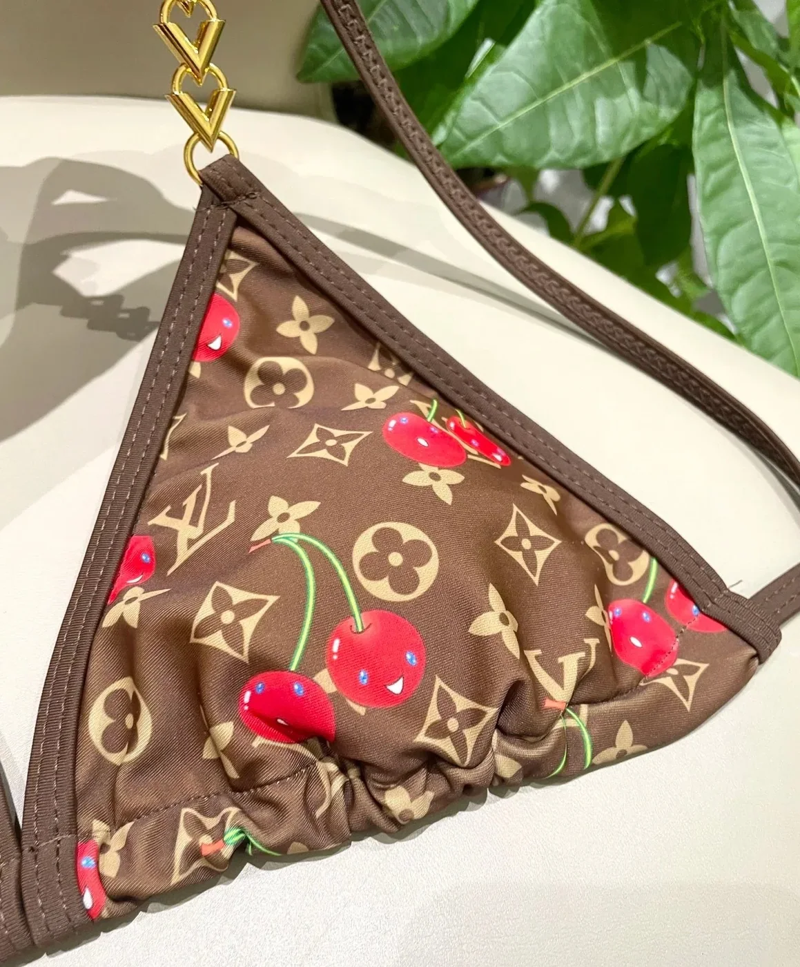 Louis Vuitton LV x TM Cherry Bikini Brown Monogram Cerises