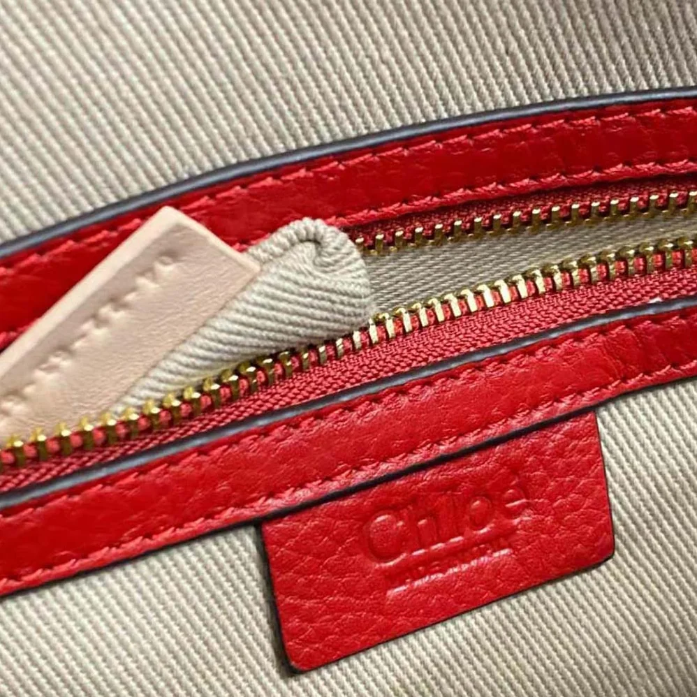 Chloe Marcie Small Double Carry Bag for Women in Red Chloe Marcie Small Double Carry Bag for Women in Red