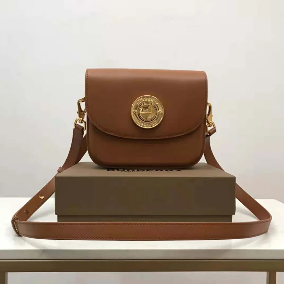 Burberry Leather Small Elizabeth Bag for Women in Brown
