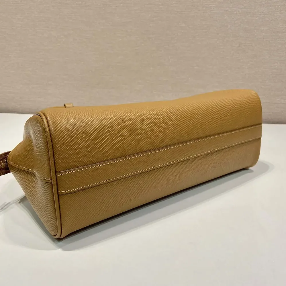 Prada Medium Saffiano Leather Bag for Women in Brown