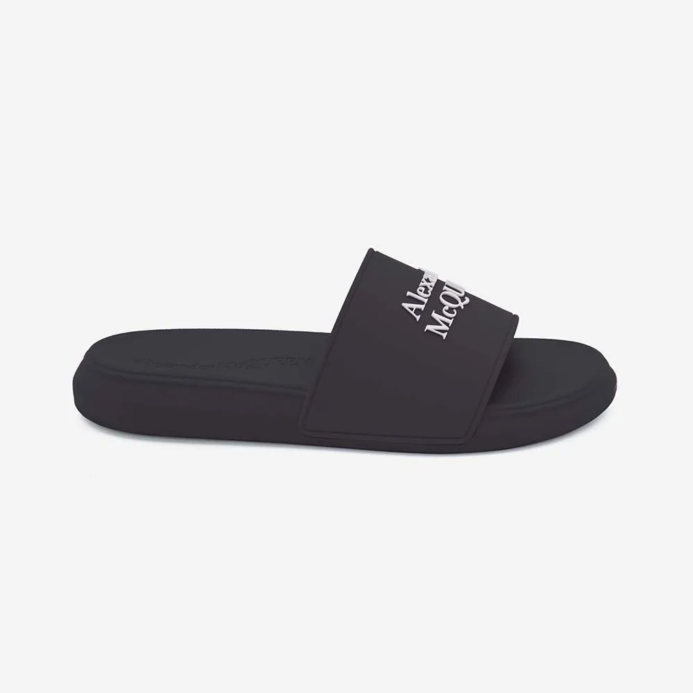 Alexander Mcqueen Pool Slide in Navy for Unisex in White