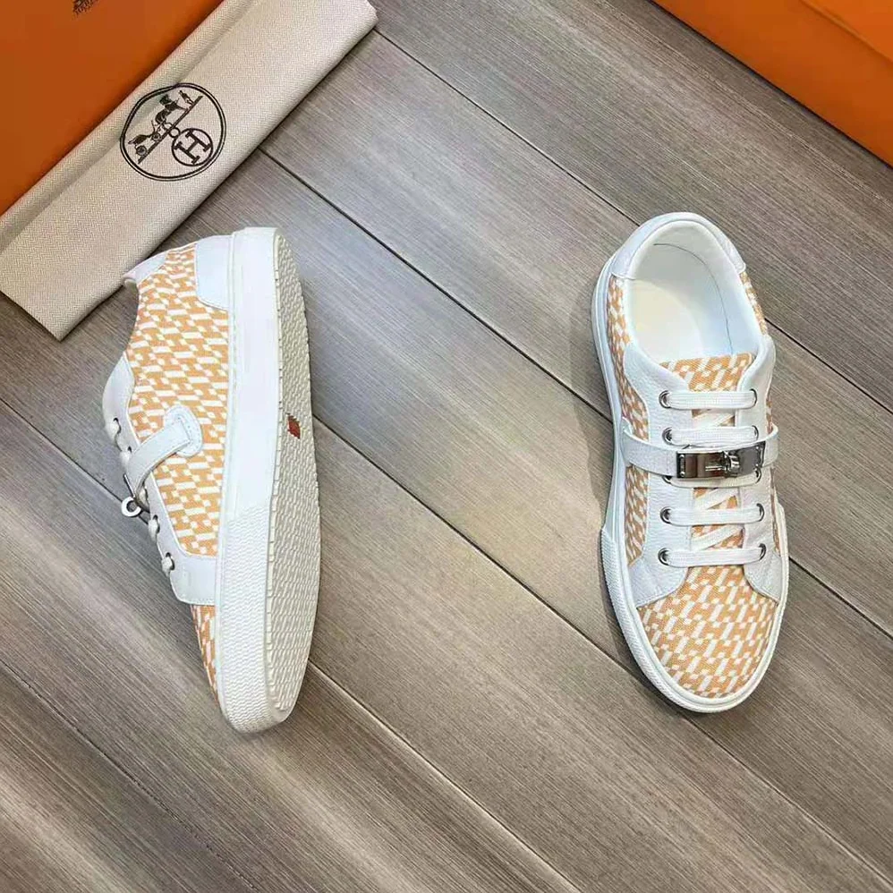 Hermes Free Sneaker in Calfskin for Women in White