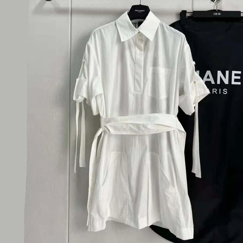 Loewe Workwear Mini Dress in Cotton for Women