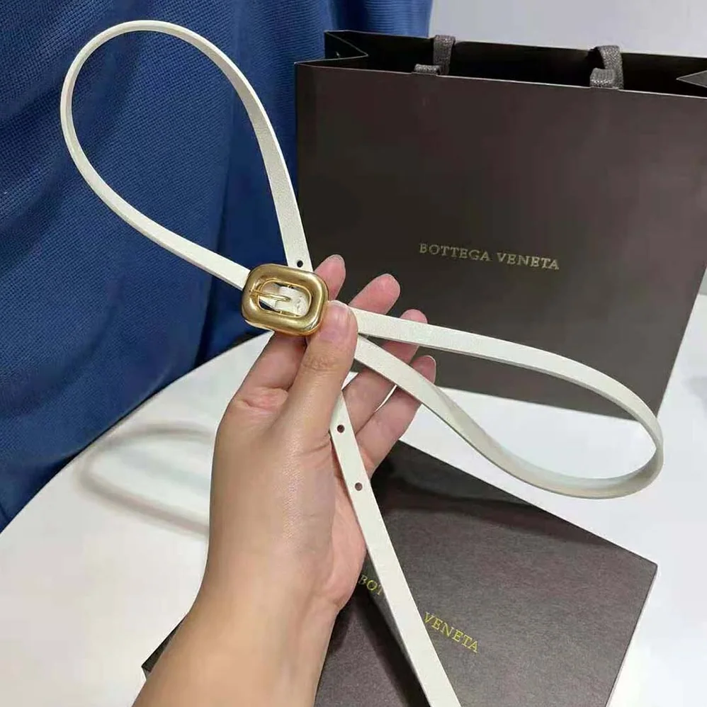 Bottega Veneta Chain Link Belt for Women in White
