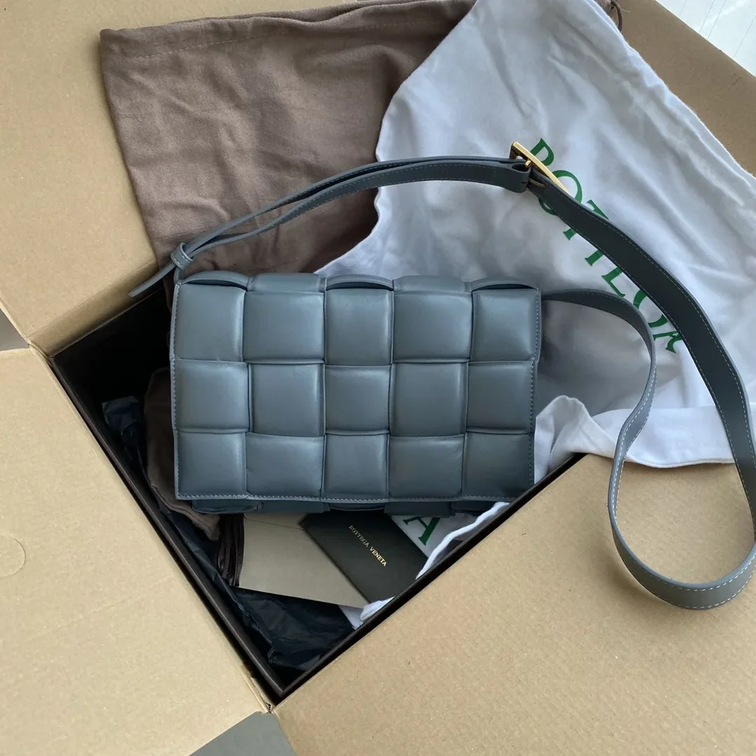 Bottega Veneta Padded Cassette Gray Bottega Veneta Padded Cassette Gray