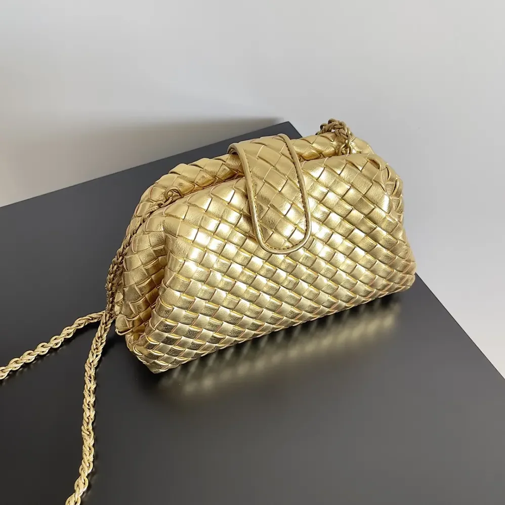 Bottega Veneta Small Lauren 1980 for Women in Gold