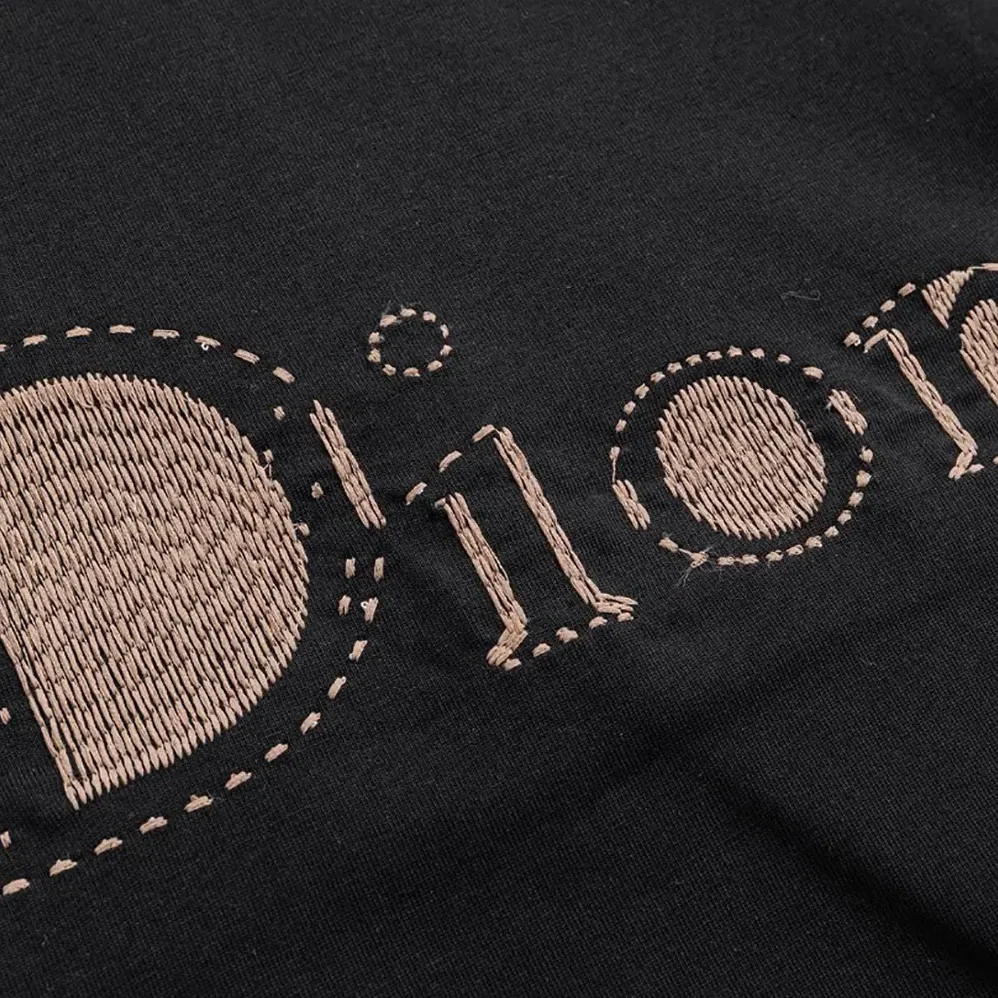 Dior Reverse T-Shirt Relaxed Fit Black Cotton Jersey for Men