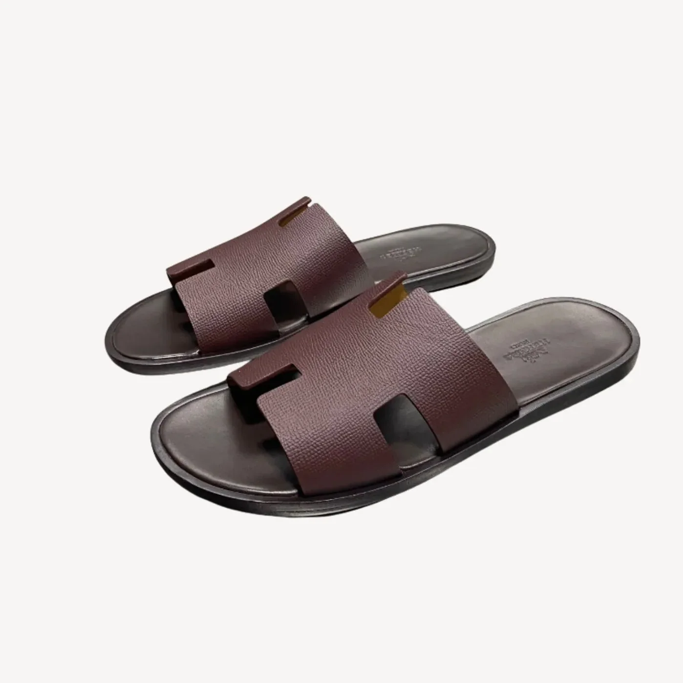 Hermes Oran Sandal Burgundy Hermes Oran Sandal Burgundy