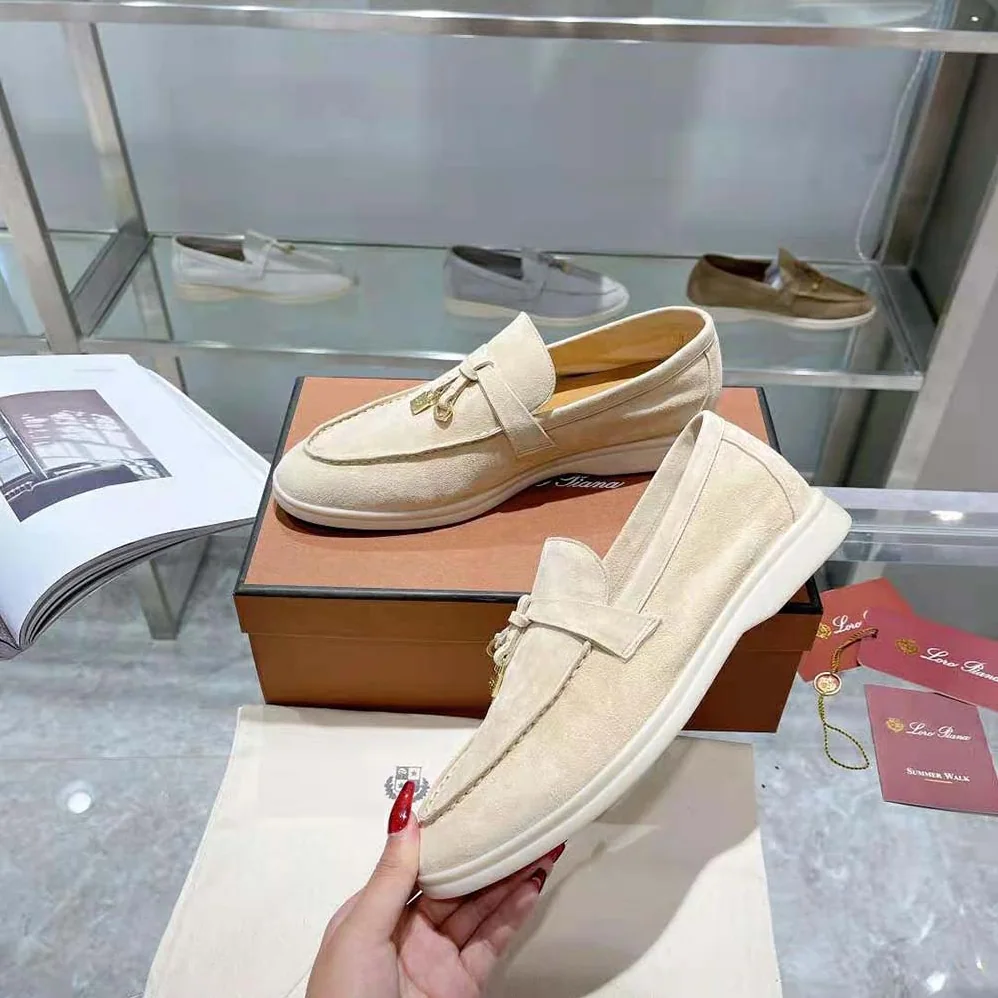 Loro Piana Summer Charms Walk Loafers for Unisex in Beige