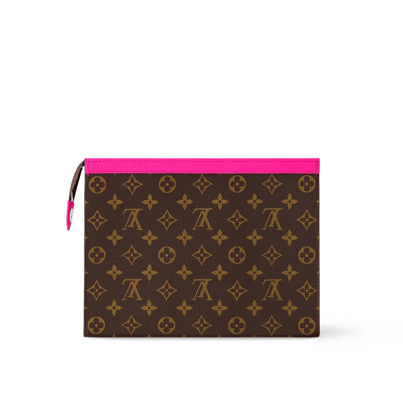 Louis Vuitton Pochette Voyage MM Pouch in Pink Silver Hardware Louis Vuitton Pochette Voyage MM Pouch in Pink Silver Hardware