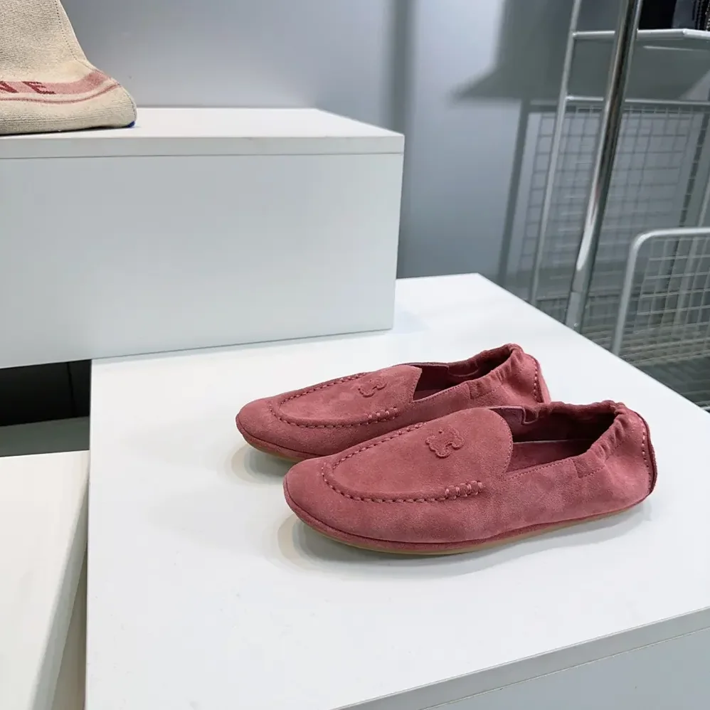 Celine Adam Loafer In Suede Calfskin for Unisex in Pink