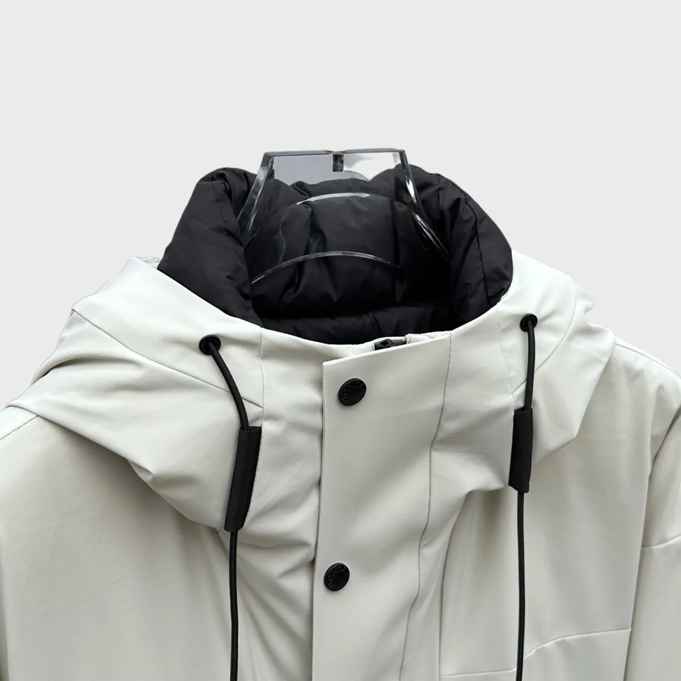 Moncler Technical Hooded Jacket White Moncler Technical Hooded Jacket White